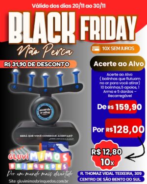 Acerte ao Alvo ( bolinhas que flutuam no ar para você atirar) 10 bolinhas,5 apoios, 1 Arma e 5 dardos - Recarregável ( Black Friday 20 a 30 de Novembro )