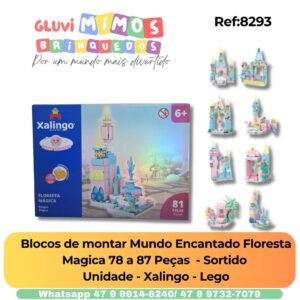 Blocos de montar Mundo Encantado Floresta Magica 78 a 87 Peças  - Sortido  Unidade - Xalingo - Lego