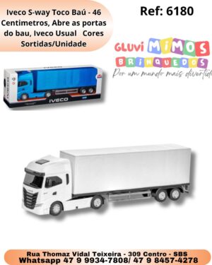 Iveco S-way Toco Baú - 46 Centimetros, Abre as portas do bau, Iveco Usual   Cores Sortidas/Unidade