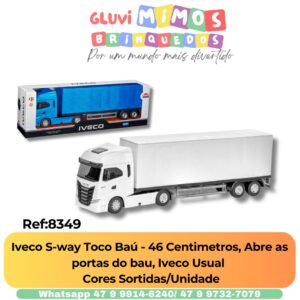 Iveco S-way Toco Baú - 46 Centimetros, Abre as portas do bau, Iveco Usual   Cores Sortidas/Unidade