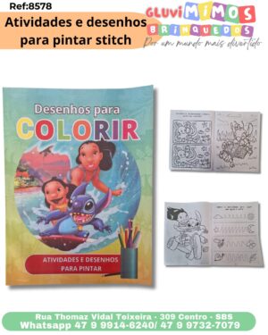 Atividades e desenhos para pintar stitch