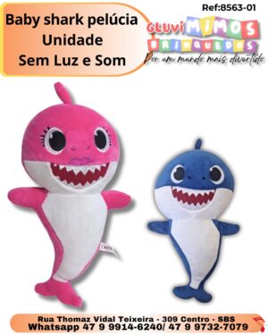 Baby shark pelúcia  Unidade Sem Luz e Som