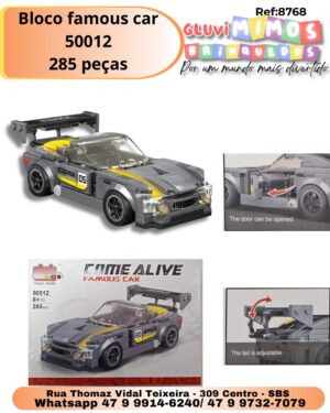 Bloco famous car 50012 285 peças