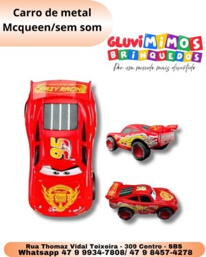 Carro de metal Mcqueen/sem som