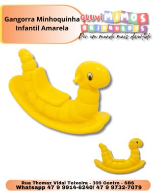 Gangorra Minhoquinha Infantil Amarela ( Black Friday 20 a 30 de Novembro )