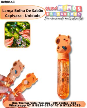 Lança Bolha De Sabão Capivara - Unidade