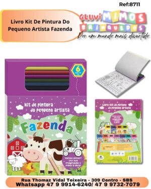 Livro Kit De Pintura Do Pequeno Artista Fazenda