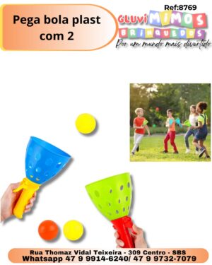 Pega bola plast com 2