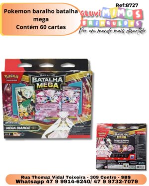Pokemon baralho batalha mega Contém 60 cartas