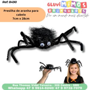Presilha de aranha para cabelo 7cm x 28cm