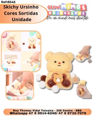 Skichy Ursinho  Cores Sortidas  Unidade