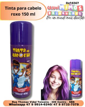 Tinta para cabelo roxo 150 ml