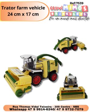 Trator farm vehicle 24 cm x 17 cm