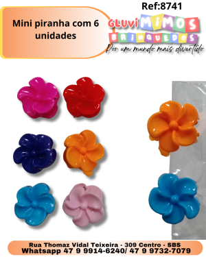 Mini piranha com 6 unidades
