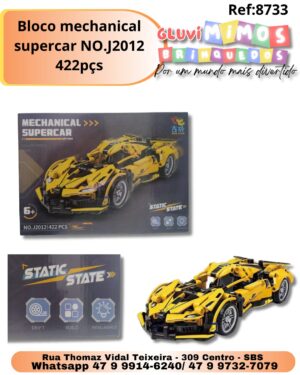 Bloco mechanical supercar NO.J2012 422pçs