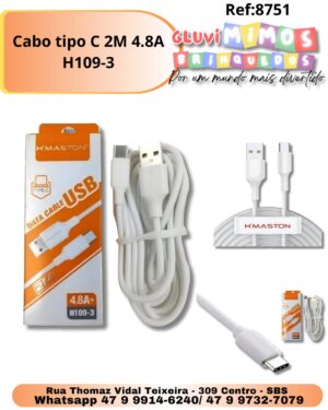 Cabo tipo C 2M 4.8A H109-3