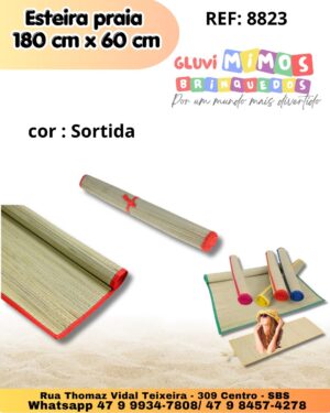 Esteira praia 180 cm x 60 cm