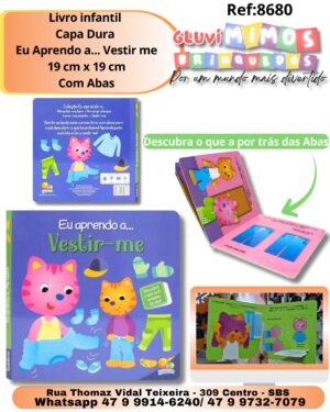 Livro infantil  Capa Dura  Eu Aprendo a... Vestir me 19 cm x 19 cm