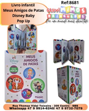 Livro infantil  Meus Amigos de Patas Disney Baby Pop Up