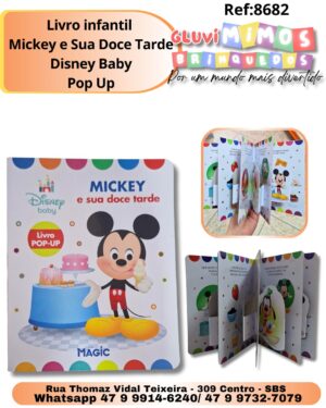 Livro infantil  Mickey e Sua Doce Tarde Disney Baby Pop Up