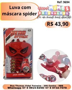 Luva com máscara spider