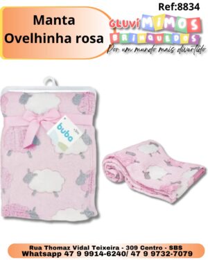 Manta Ovelhinha rosa