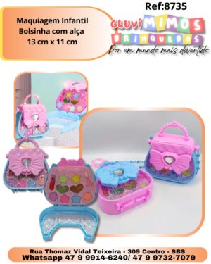 Maquiagem Infantil Bolsinha com alça  13 cm x 11 cm