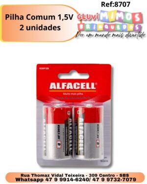 Pilha Comum 1,5V 2 unidades