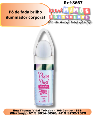Pó de fada brilho iluminador corporal