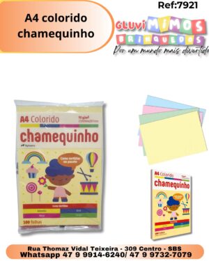 A4 colorido chamequinho