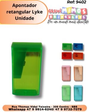 Apontador retangular Lyke/ Unidade