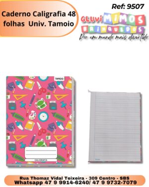 Caderno Caligrafia 48 folhas  Univ. Tamoio