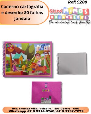 Caderno cartografia e desenho 80 folhas Jandaia Caderno cartografia e desenho 80 folhas Jandaia