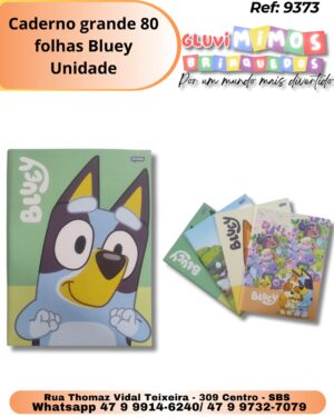 Caderno grande 80 folhas Bluey/ Unidade