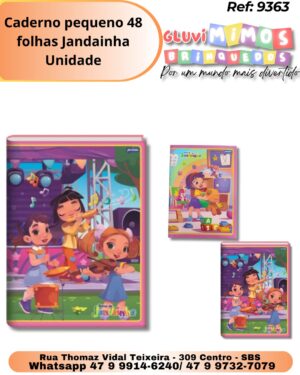 Caderno pequeno 48 folhas Jandainha/ Unidade
