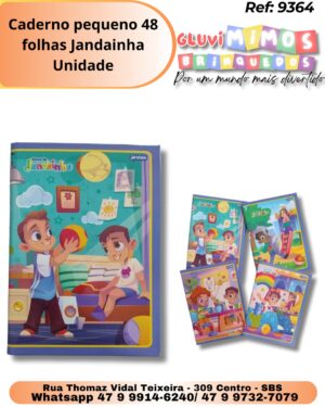 Caderno pequeno 48 folhas Jandainha/ Unidade