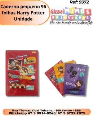 Caderno pequeno 96 folhas Harry Potter/ Unidade