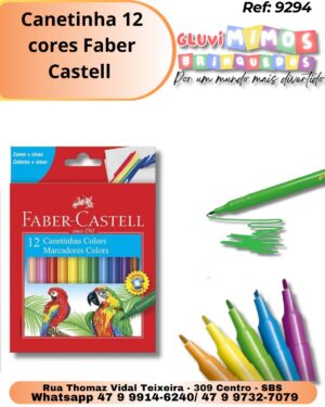 Canetinha 12 cores Faber Castell