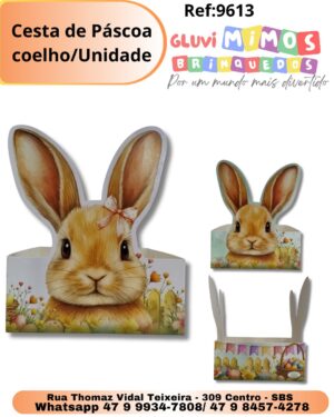 Cesta de Páscoa coelho/Unidade