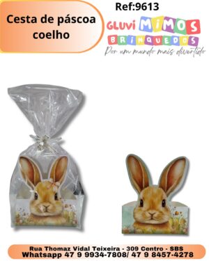Cesta de páscoa coelho