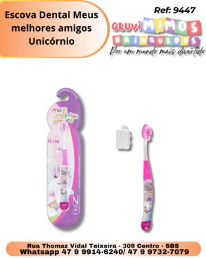 Escova Dental Meus melhores amigos Unicórnio