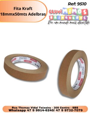 Fita Kraft 18mmx50mts Adelbras
