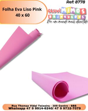 Folha Eva Liso Pink  40 x 60