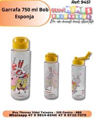 Garrafa 750 ml Bob Esponja