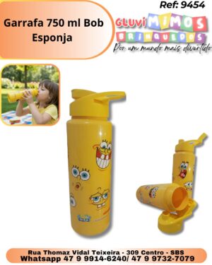 Garrafa 750 ml Bob Esponja