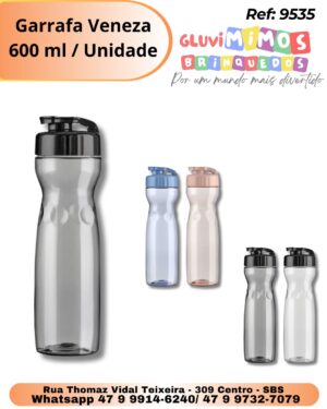 Garrafa Veneza 600 ml / Unidade