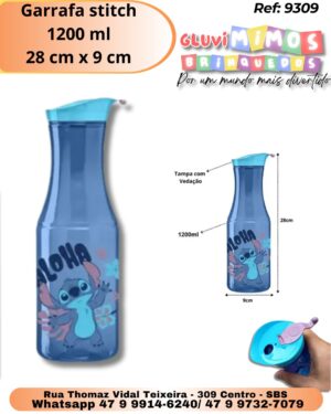Garrafa stitch 1200 ml 28 cm x 9 cm