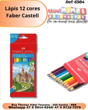 Lápis 12 cores Faber Castell