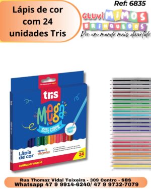 Lápis de cor  com 24 unidades Tris