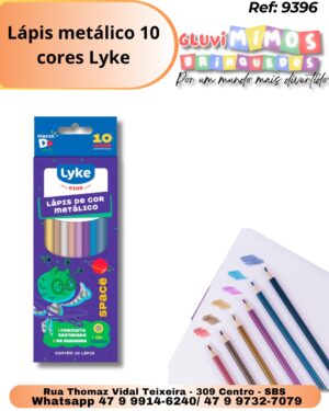 Lápis metálico 10 cores Lyke